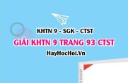 Giải KHTN 9 trang 93 Chân trời sáng tạo SGK